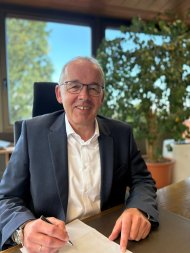 Portrait Claus Steinmetz, Bürgermeister der Gemeinde Wabern