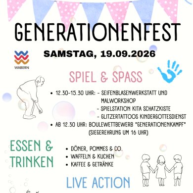 Sommer Fest Veranstaltung Ank?ndigung Poster Illustration Verspielt Rosa Blau   - 1