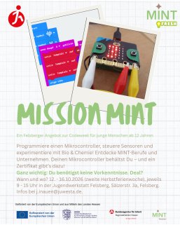 Mission MINT Plakat 2026 Jugendarbeit - 1 Mission MINT Plakat 2026 Jugendarbeit - 1