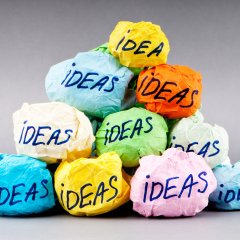 9715662 - rejected idea concept with paper