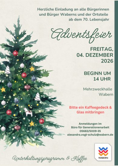 Gr?n Creme Aquarell Elegant Weihnachten Adventsfeier Party Einladung - 1